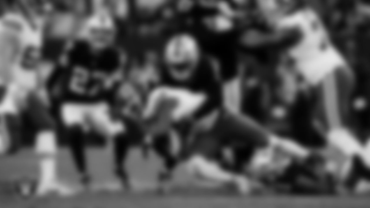 Las Vegas Raiders linebacker Devin White (45) during the regular season home game against the Kansas City Chiefs at Allegiant Stadium.