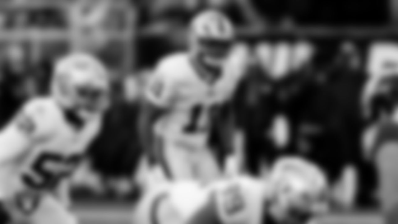 Las Vegas Raiders safety Jeremy Chinn (11) during the regular season away game against the Philadelphia Eagles at Lincoln Financial Field.