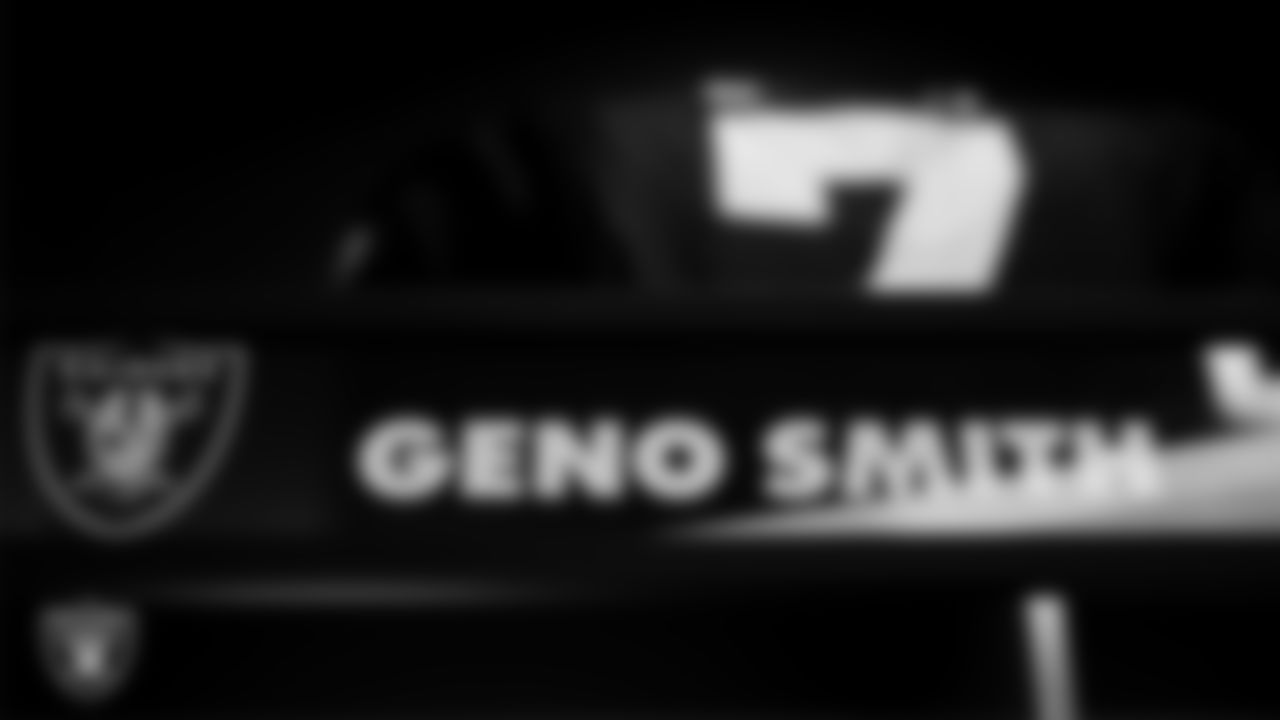 The locker room prior to the Las Vegas Raiders' arrival for their regular season home game against the New York Giants at Allegiant Stadium.