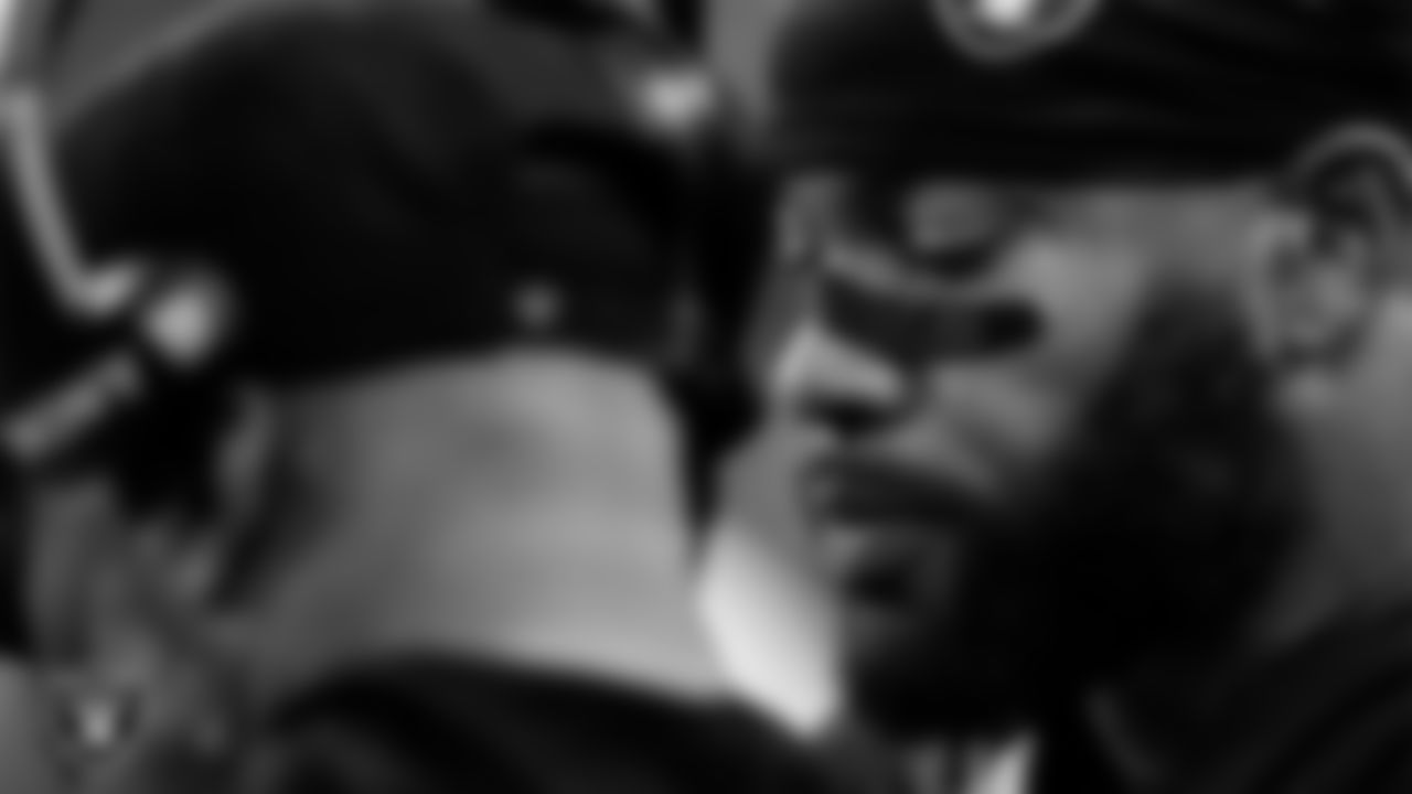 Las Vegas Raiders safety Jeremy Chinn (11) on the sidelines during the regular season home game against the Denver Broncos at Allegiant Stadium.