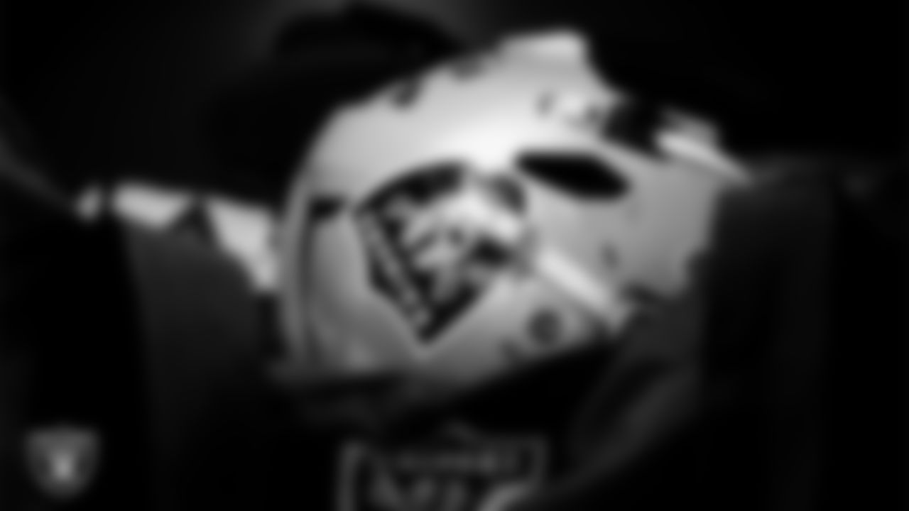 The locker room prior to the Las Vegas Raiders' arrival for their regular season home game against the New York Giants at Allegiant Stadium.