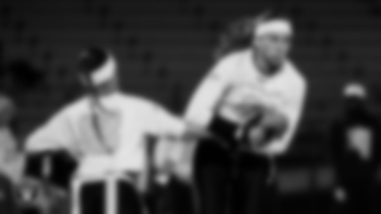 Bonanza High School hosts Amplus Academy during the Las Vegas Raiders' High School Flag Football Showcase game at Bonanza High School.