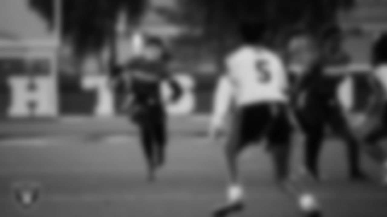 Mater East Academy hosts Las Vegas High School during the Las Vegas Raiders' High School Flag Football Showcase game at Mater East Academy.