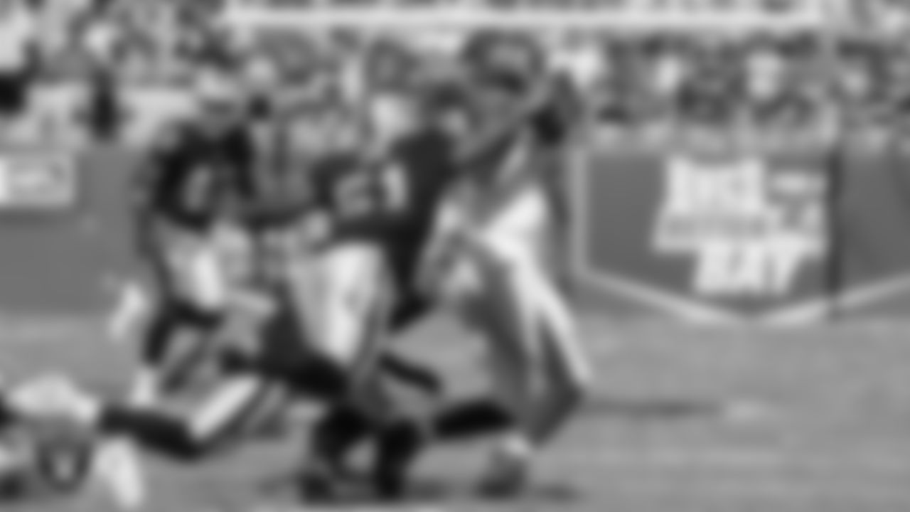 Oakland Raiders linebacker Bruce Irvin (51) during the regular reason away game against the Tampa Bay Buccaneers at Raymond James Stadium, Sunday, October 30, 2016, in Tampa, Fla.