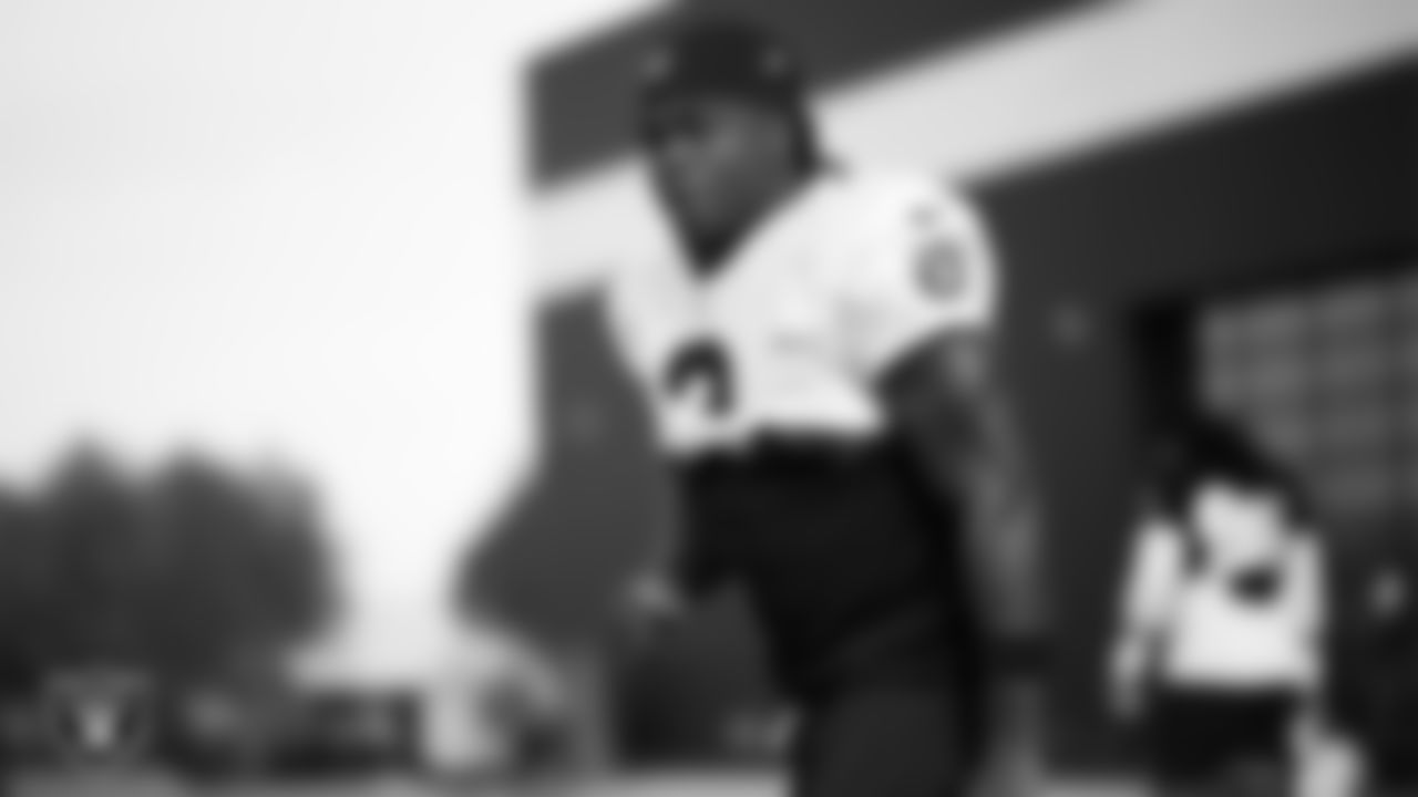 Las Vegas Raiders running back Ashton Jeanty (2) during practice at Intermountain Health Performance Center.