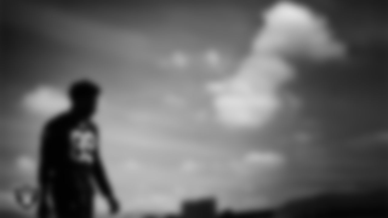 Las Vegas Raiders defensive end Malcolm Koonce (51) during practice at Intermountain Health Performance Center.