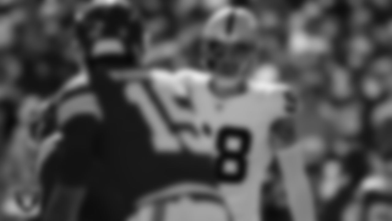 Las Vegas Raiders defensive end Maxx Crosby (98) lines up before the snap during the regular season away game against the Kansas City Chiefs at GEHA Field at Arrowhead Stadium.