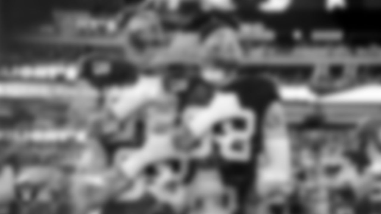 Las Vegas Raiders defensive end Maxx Crosby (98) during the national anthem before the regular season home game against the Cleveland Browns at Allegiant Stadium.