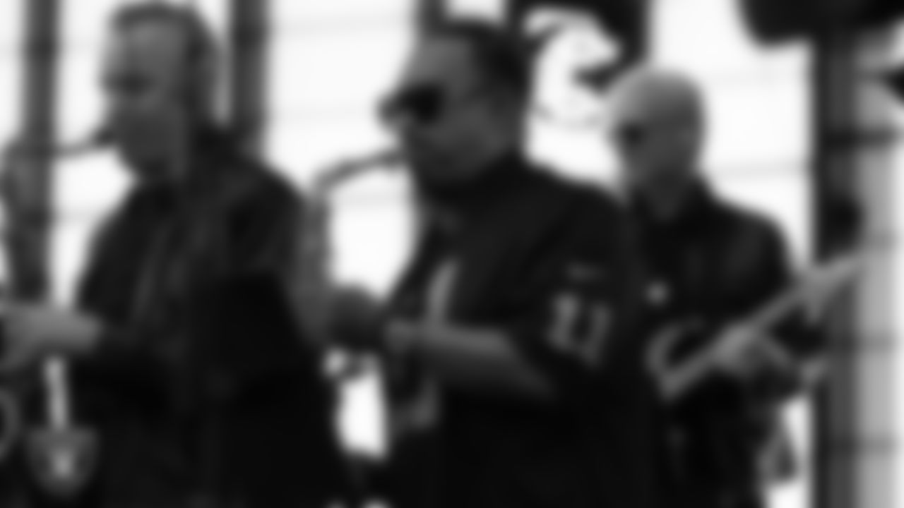 Kool & the Gang performs during halftime at the Las Vegas Raiders' regular season home game against the Jacksonville Jaguars at Allegiant Stadium.