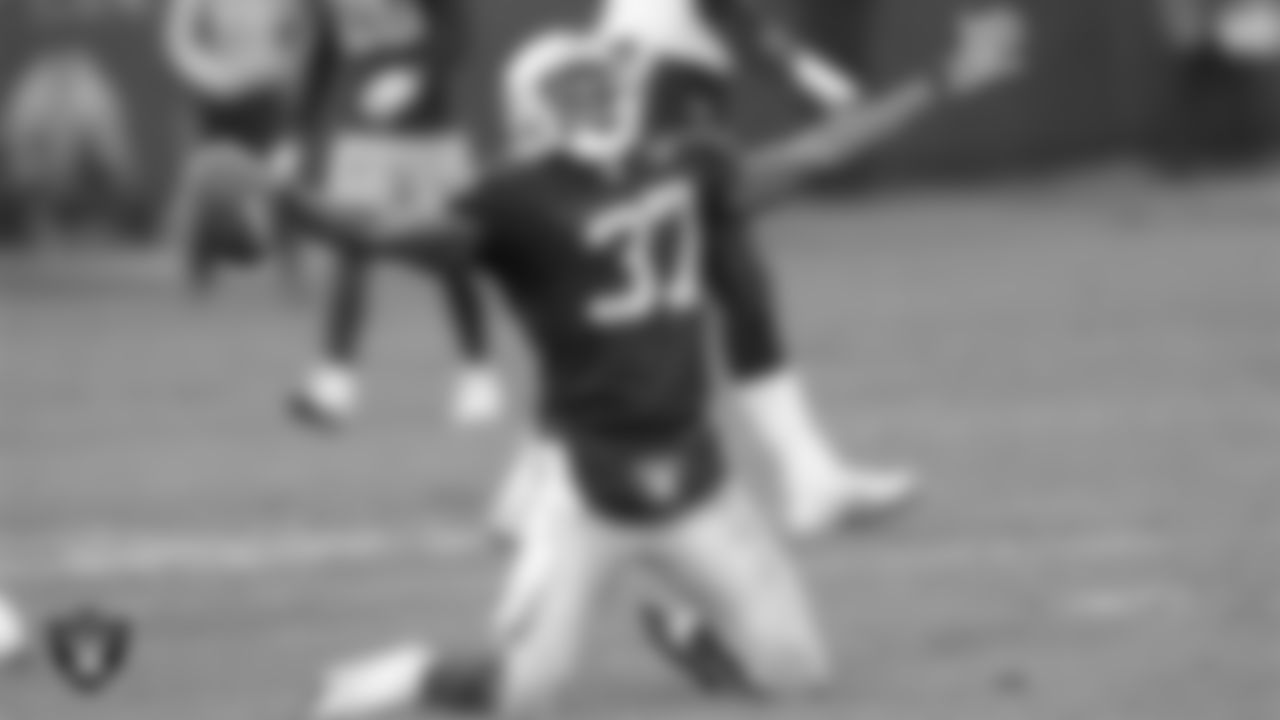 Oakland Raiders cornerback Chris Johnson (37) during the regular season home game against the Houston Texans at Oakland-Alameda County Coliseum, Sunday, December 21, 2008, in Oakland, Calif.