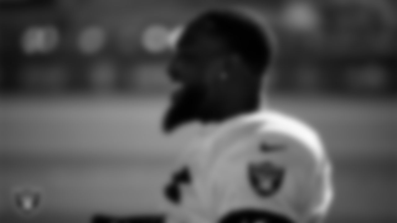 Las Vegas Raiders linebacker Devin White (45) during practice at Intermountain Health Performance Center.