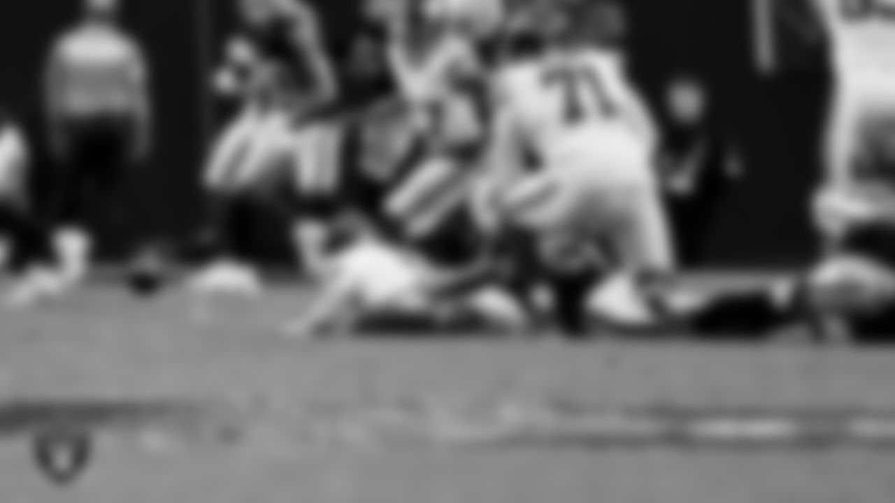 Las Vegas Raiders defensive end Malcolm Koonce (51) during the regular season home game against the New York Giants at Allegiant Stadium.