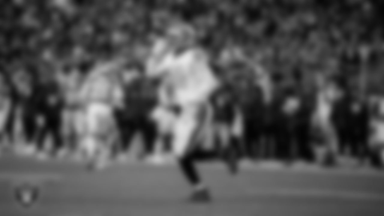 Las Vegas Raiders defensive end Charles Snowden (49) during the regular season away game against the Denver Broncos at Empower Field at Mile High.