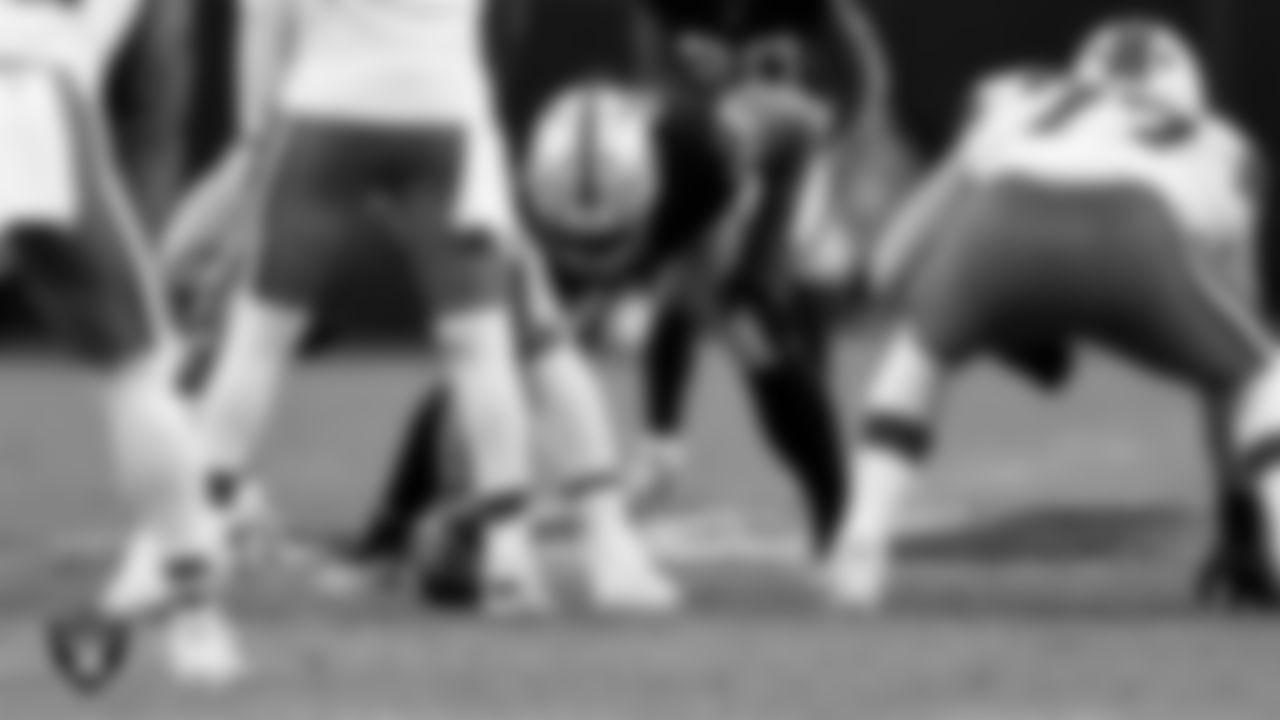 Las Vegas Raiders defensive tackle Thomas Booker IV (99) during the regular season home game against the Cleveland Browns at Allegiant Stadium.