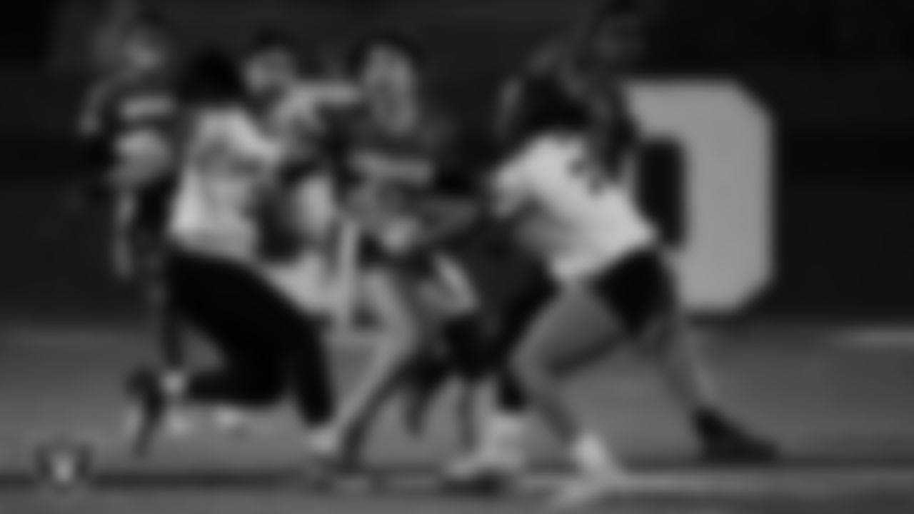 Mater East Academy hosts Las Vegas High School during the Las Vegas Raiders' High School Flag Football Showcase game at Mater East Academy.