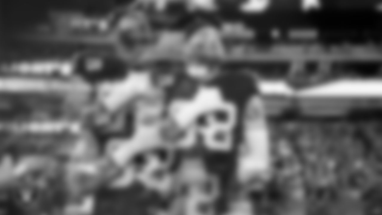 Las Vegas Raiders defensive end Maxx Crosby (98) during the national anthem before the regular season home game against the Cleveland Browns at Allegiant Stadium.