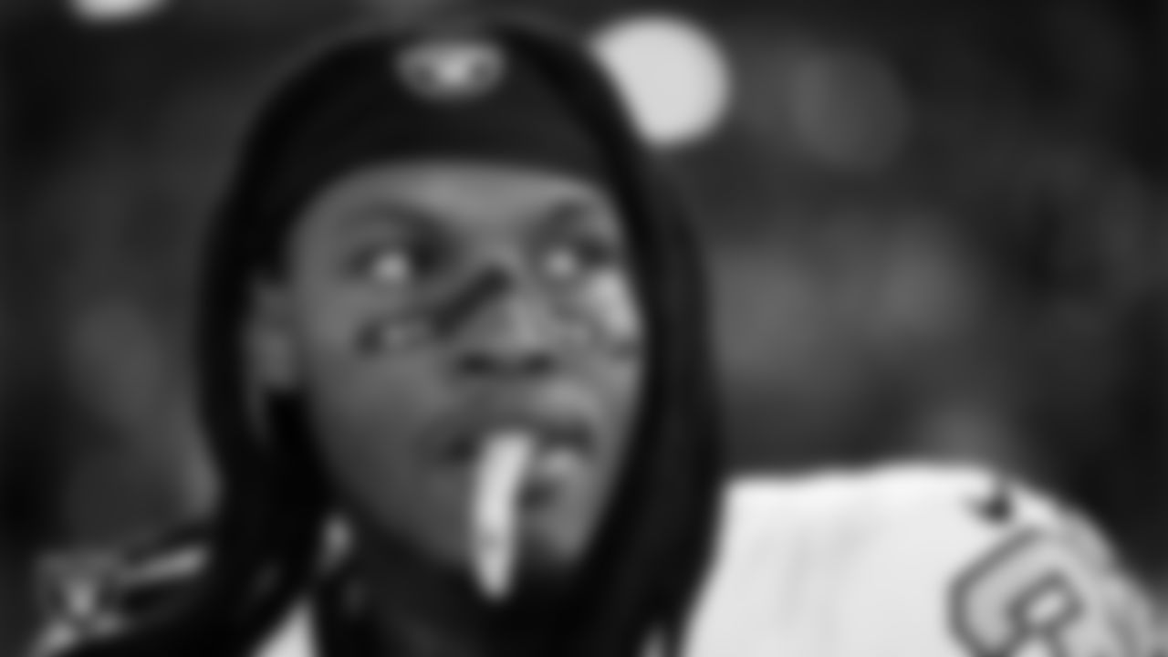 Las Vegas Raiders safety Lonnie Johnson Jr. (32) during the national anthem before the regular season away game against the Denver Broncos at Empower Field at Mile High.