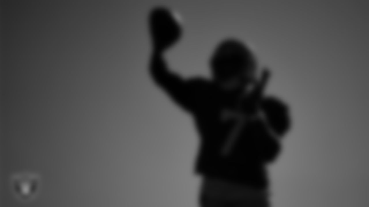 Las Vegas Raiders quarterback Geno Smith (7) during practice at Intermountain Health Performance Center.