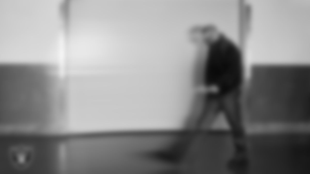 Las Vegas Raiders linebacker Jamal Adams (33) arrives to the regular season away game against the Los Angeles Chargers at SoFi Stadium.