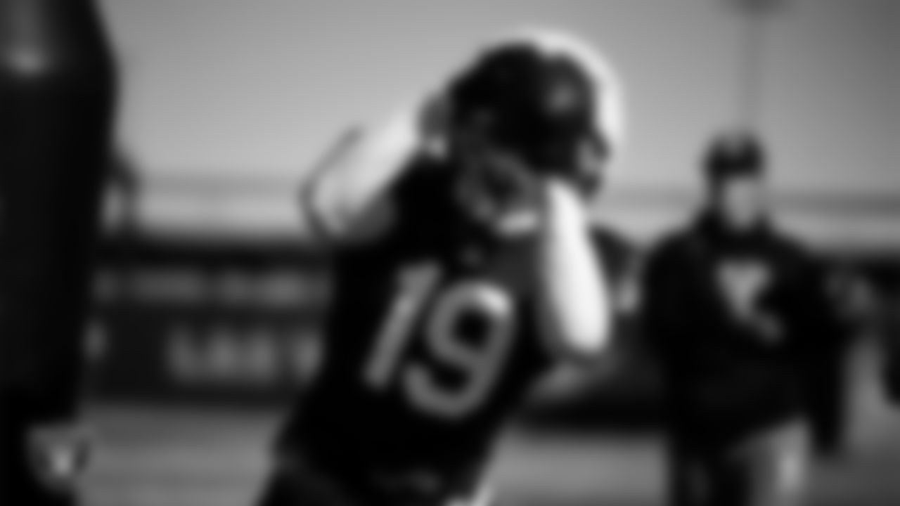 Las Vegas Raiders wide receiver DJ Turner (19) during practice at Intermountain Health Performance Center.