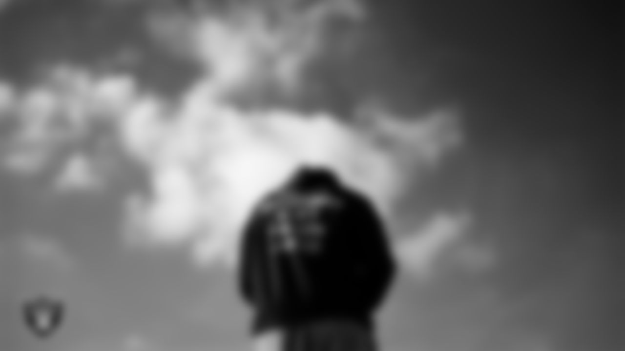 Las Vegas Raiders vice president of player engagement Rob Davis during practice at Intermountain Health Performance Center.