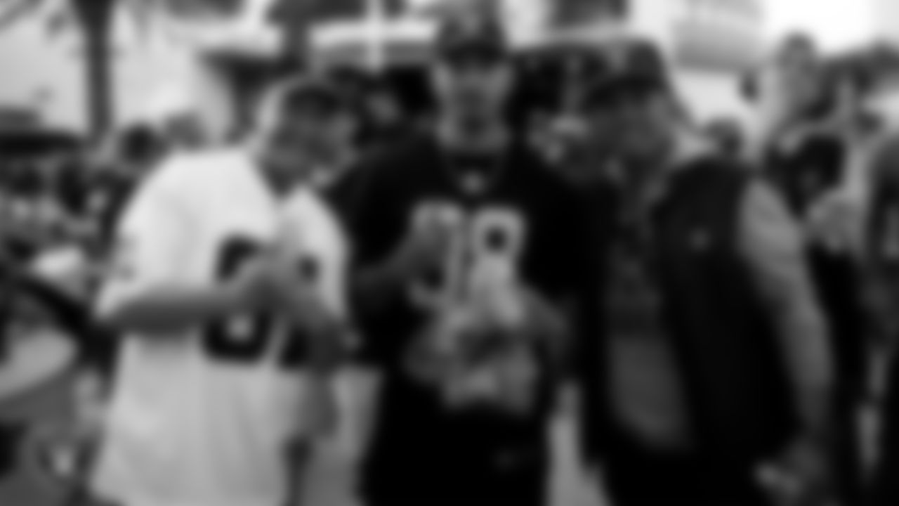 Las Vegas Raiders fans during the 2025 Raiders Draft Party at KAOS Nightclub.