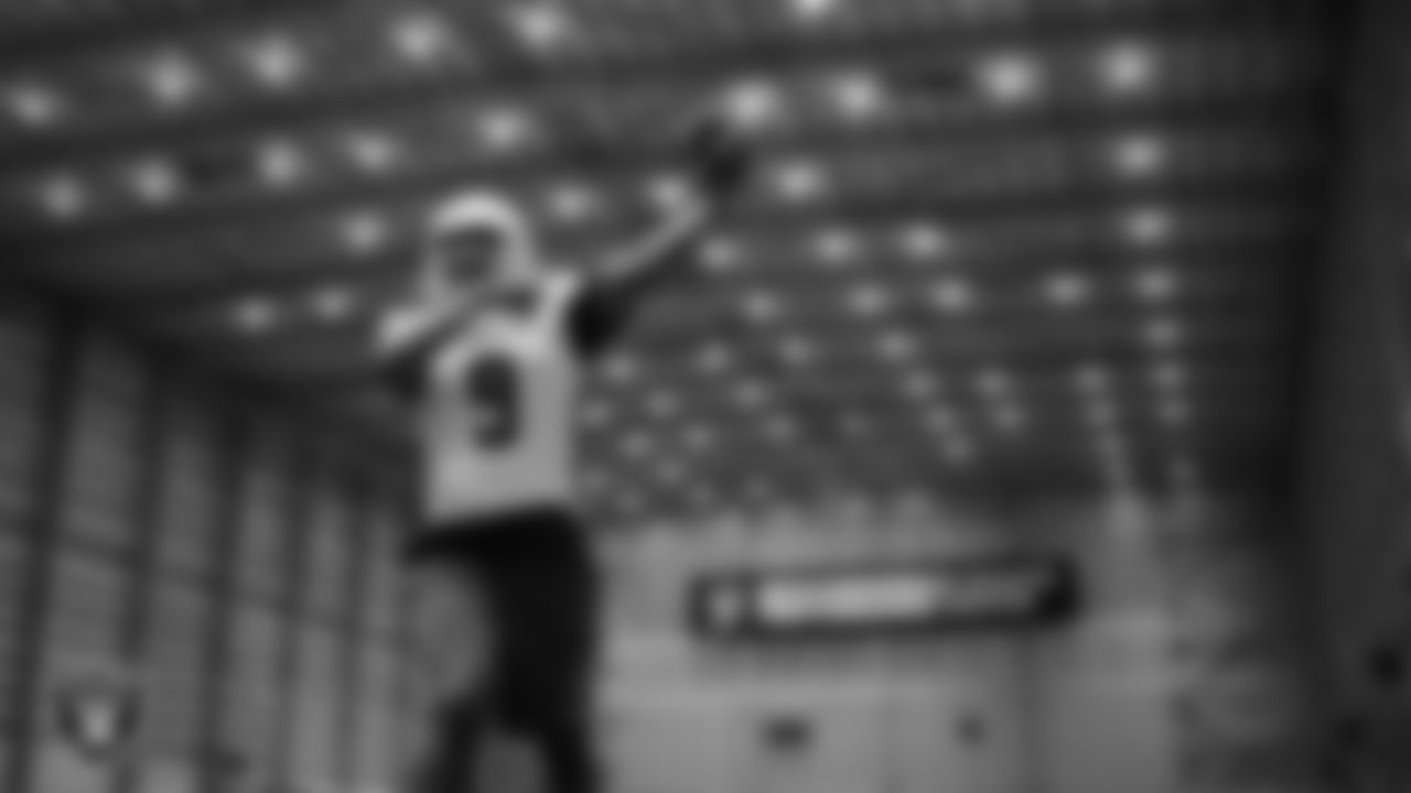 A Carson High School football team member during a walkthrough at Intermountain Health Performance Center.