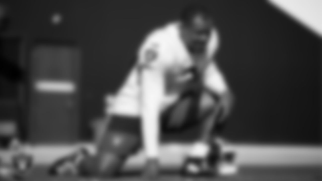 Las Vegas Raiders running back Zamir White (3) during practice at Intermountain Health Performance Center.