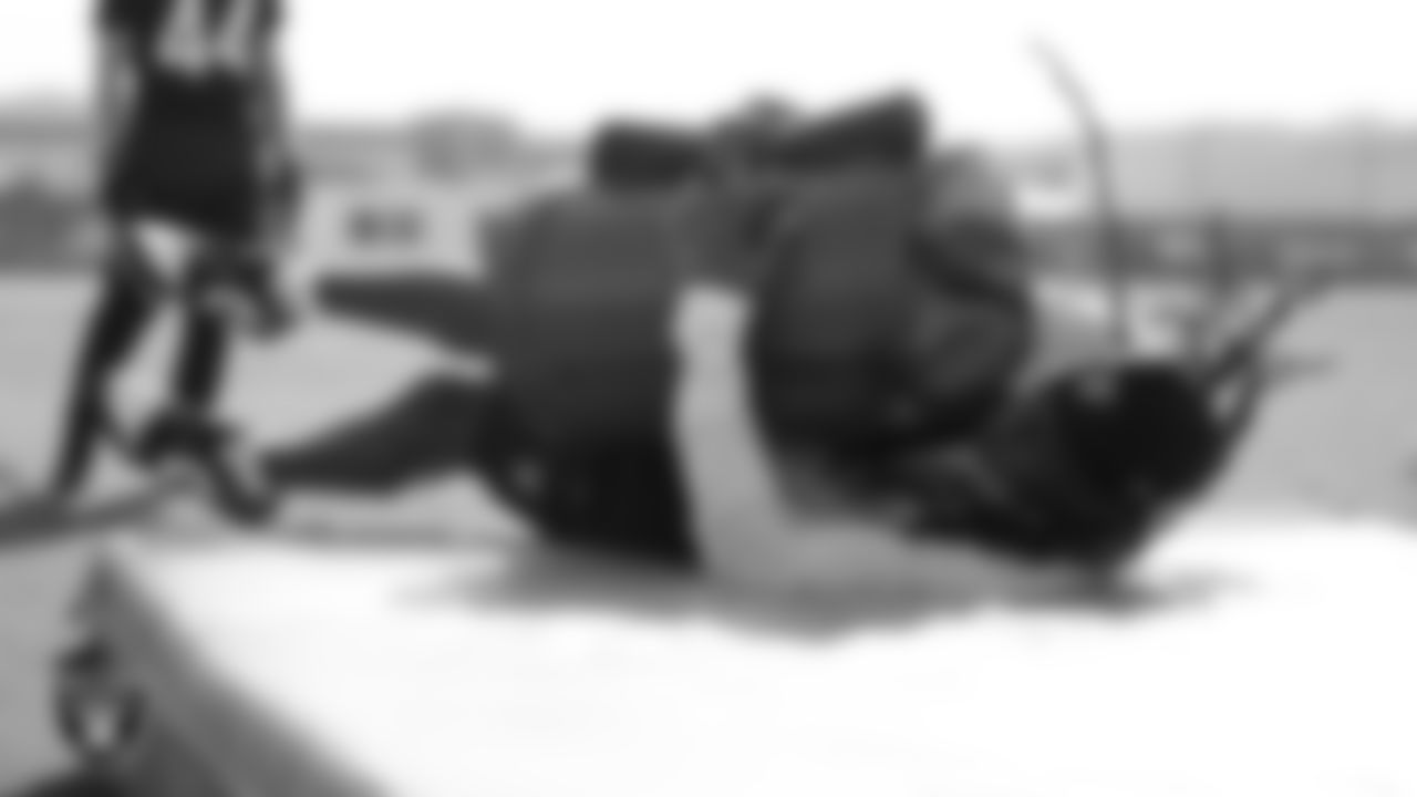 Las Vegas Raiders safety Terrell Edmunds (28) during practice at Intermountain Health Performance Center.