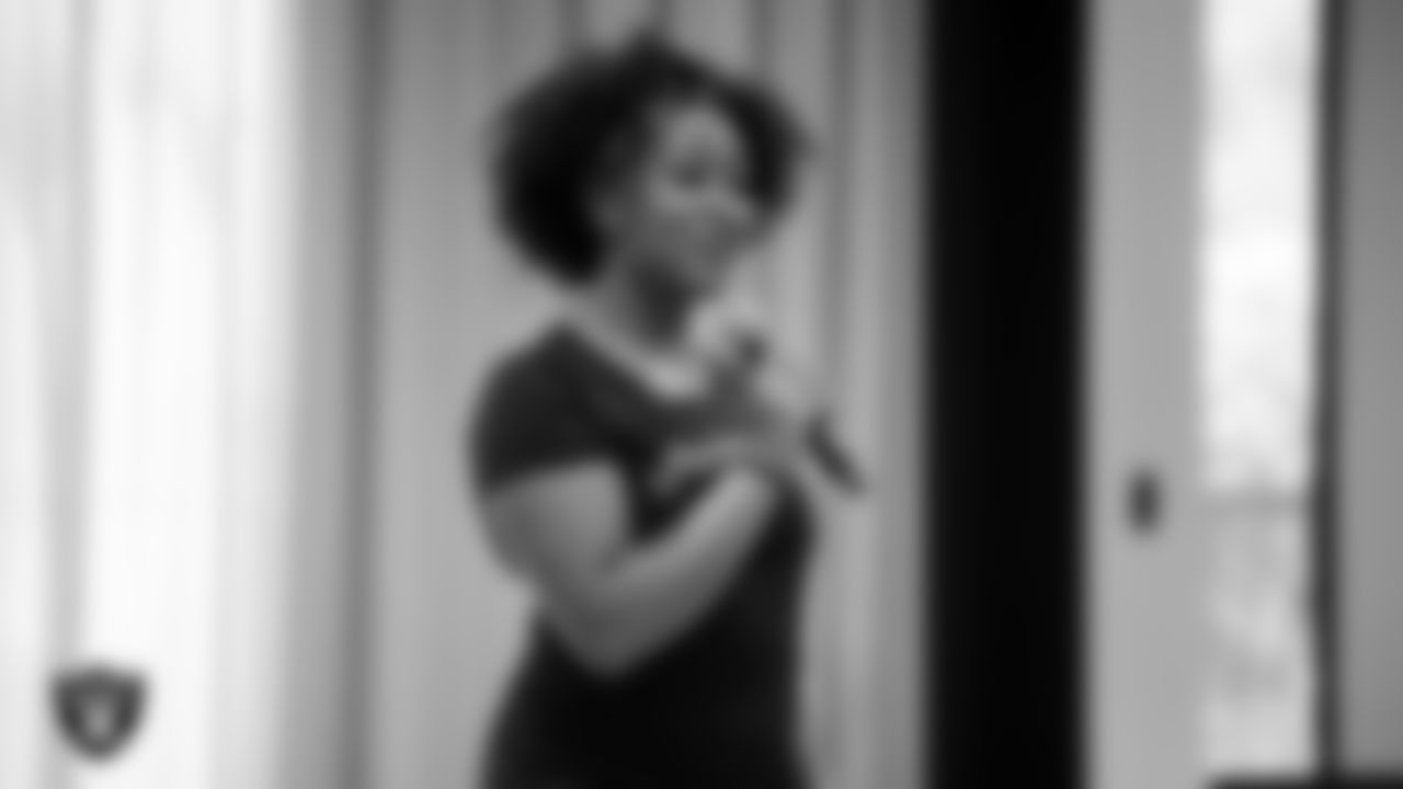 A dancer speaks during a teen intensive at The Studio.