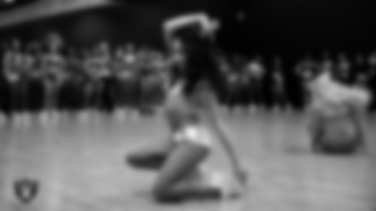 A dancer during a recruitment clinic at The Studio.