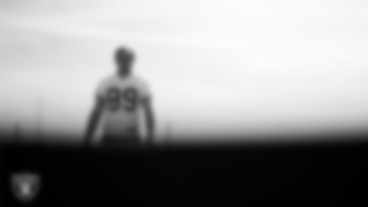 Las Vegas Raiders tight end Brock Bowers (89) during practice at Intermountain Health Performance Center.