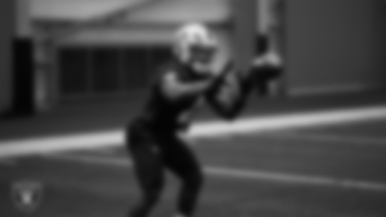 Las Vegas Raiders running back Ashton Jeanty (2) during practice at Intermountain Health Performance Center.