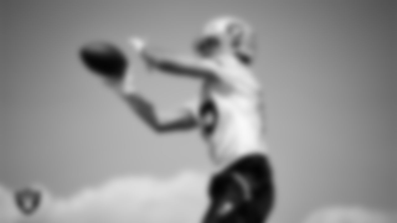 Las Vegas Raiders wide receiver Kyle Philips (15) at an Organized Team Activity (OTA) at Intermountain Health Performance Center.