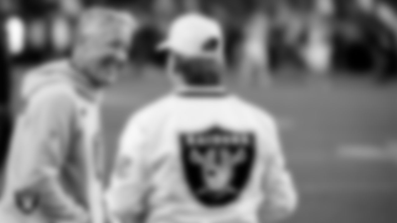 Las Vegas Raiders Head Coach Pete Carroll and Owner Mark Davis before the regular season away game against the Denver Broncos at Empower Field at Mile High.