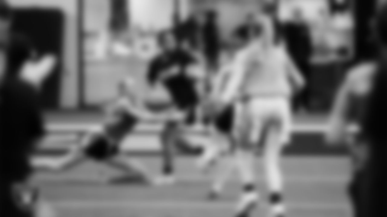 Athletes compete in 7-on-7 games during a Nike 11-On event at Intermountain Health Performance Center.