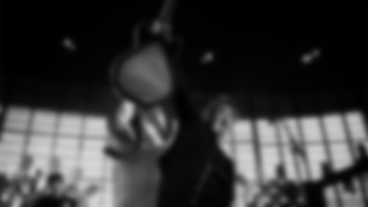 Rock band Third Eye Blind performs during halftime at the Las Vegas Raiders' regular season home game against the Kansas City Chiefs at Allegiant Stadium.