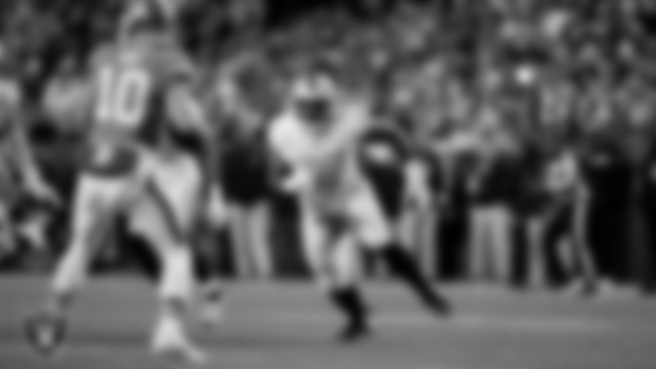Las Vegas Raiders defensive tackle Thomas Booker IV (99) during the regular season away game against the Denver Broncos at Empower Field at Mile High.