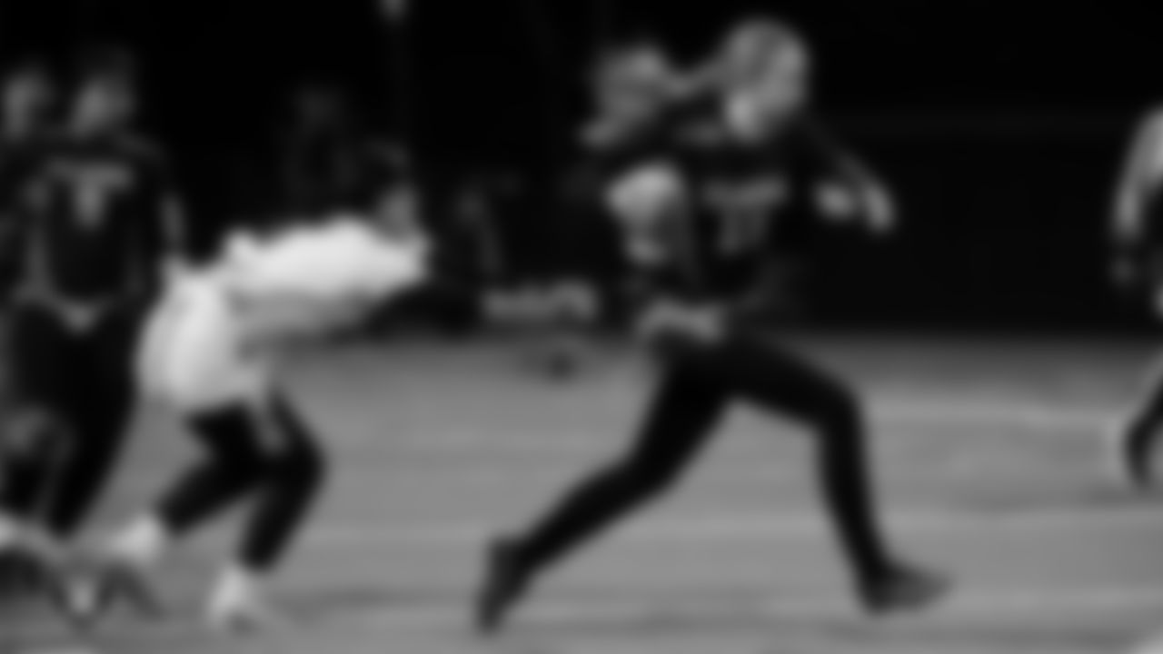 Clark High School hosts Chaparral High School during the Las Vegas Raiders' High School Flag Football Showcase game at Clark High School.