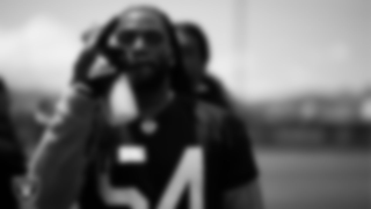 Las Vegas Raiders linebacker Jaylon Smith (54) at an Organized Team Activity (OTA) at Intermountain Health Performance Center.