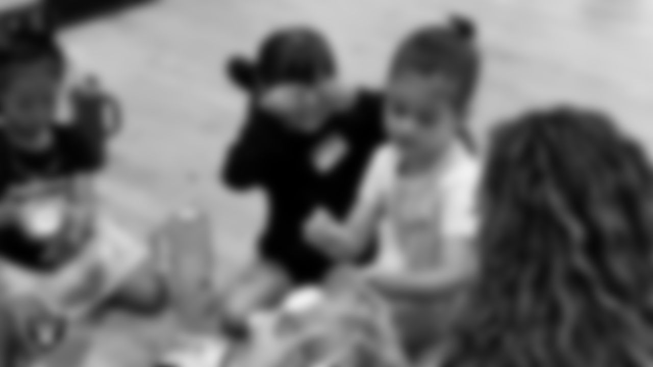 Dancers do arts and crafts during day two of summer camp at The Studio.