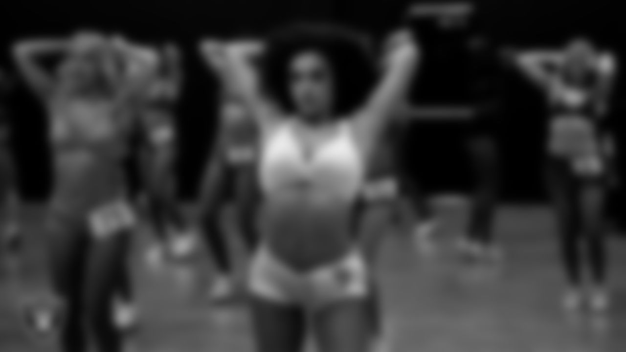 A dancer during a recruitment clinic at The Studio.