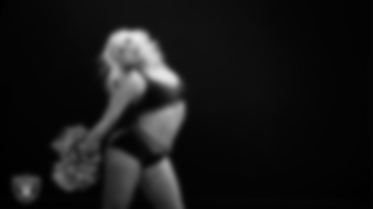 A dancer during the semifinal round of the 2025 Raiderettes Auditions at The Studio.