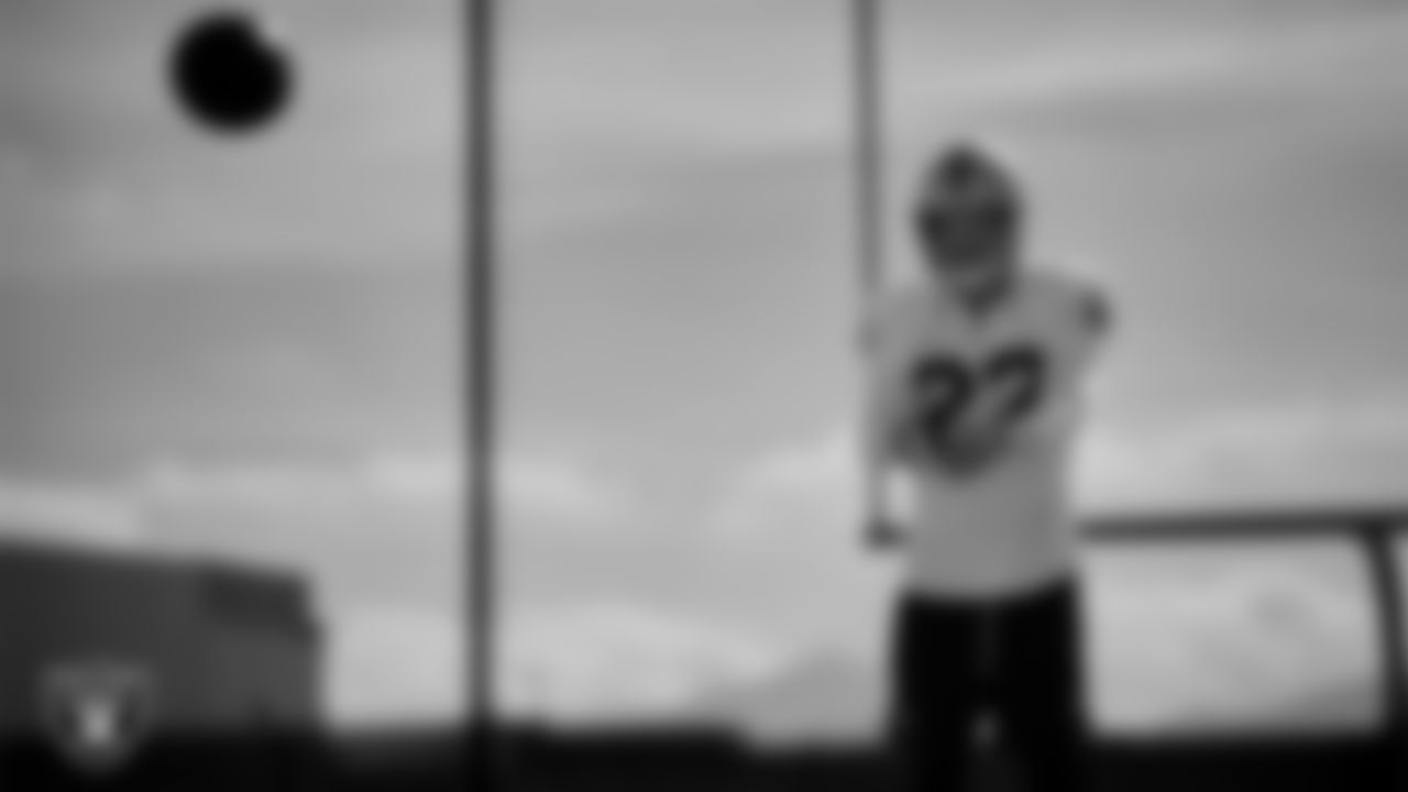 Las Vegas Raiders punter AJ Cole (6) during practice at Intermountain Health Performance Center.