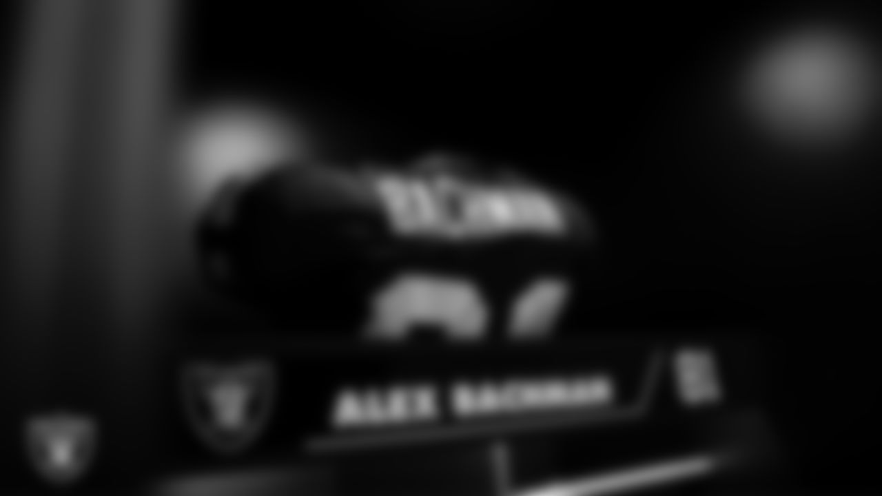 The locker room prior to the Las Vegas Raiders' arrival for their regular season home game against the Kansas City Chiefs at Allegiant Stadium.