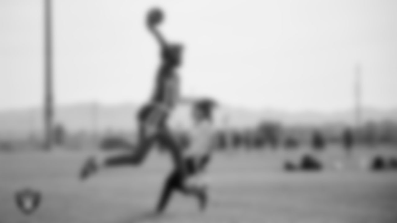 Athletes take part in a round robin flag football tournament during the NRL Gala Day flag football tournament at Silver Bowl Park.