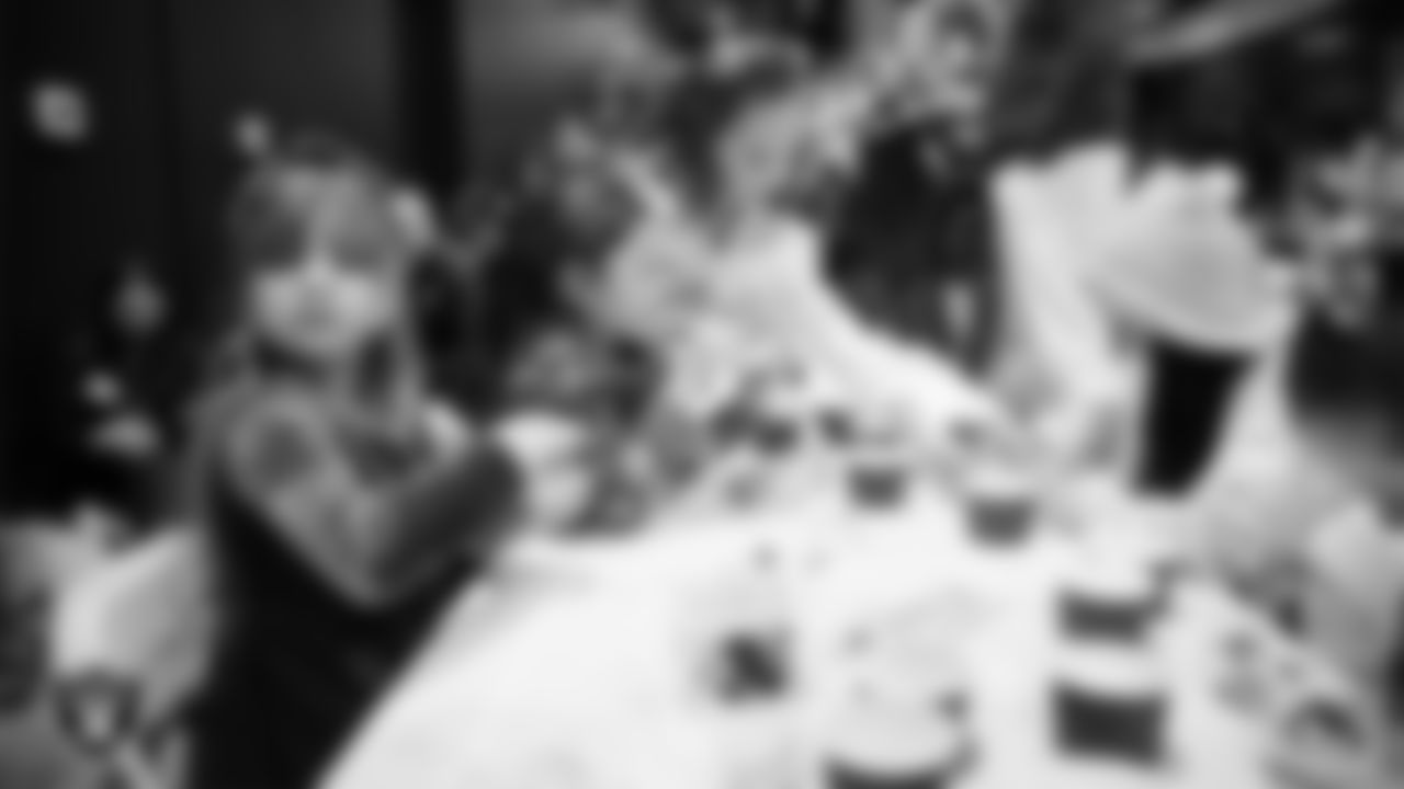 Junior Raiderettes enjoy activities during the Junior Raiderettes Banquet at The Studio.