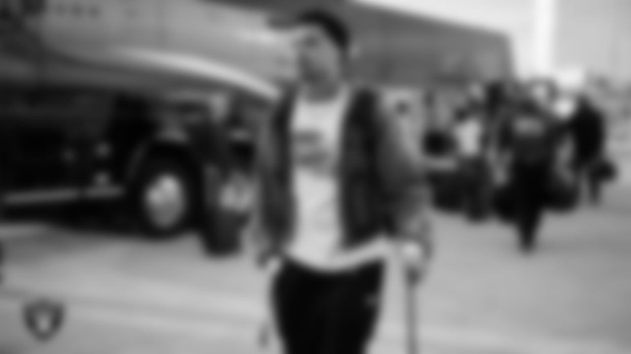 Las Vegas Raiders cornerback Darien Porter (26) departs for the regular season away game against the Houston Texans.