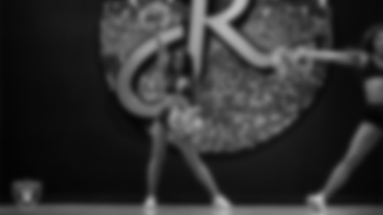 A dancer during the semifinal round of the 2025 Raiderettes Auditions at The Studio.