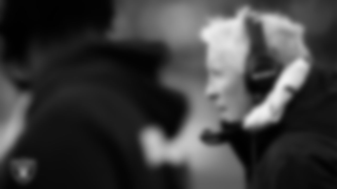 Las Vegas Raiders Head Coach Pete Carroll on the sidelines during the regular season away game against the Philadelphia Eagles at Lincoln Financial Field.